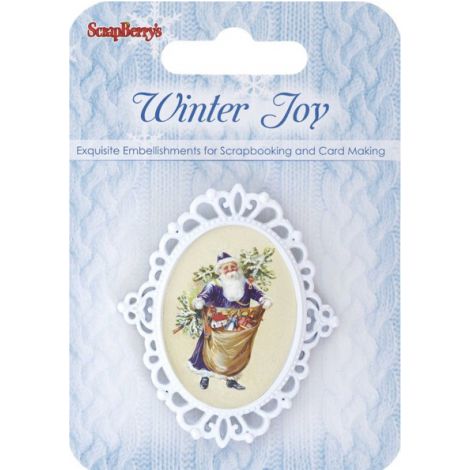 Elementy metalowe Scrap Berry's Ramki Winter Joy 1, 1szt